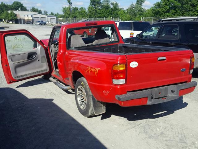 1FTYR10CXXTA28261 - 1999 FORD RANGER RED photo 3