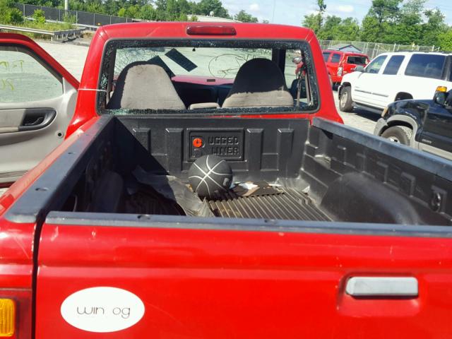 1FTYR10CXXTA28261 - 1999 FORD RANGER RED photo 6