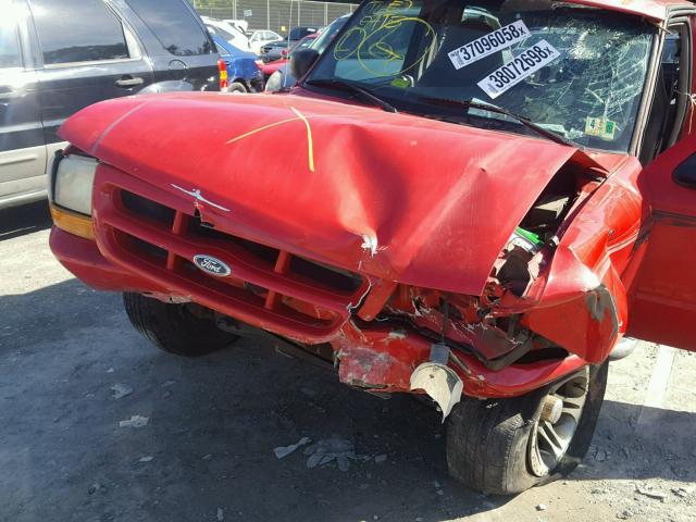 1FTYR10CXXTA28261 - 1999 FORD RANGER RED photo 9