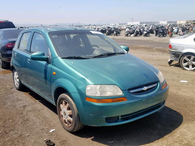 KL1TJ62614B251982 - 2004 CHEVROLET AVEO LS GREEN photo 1