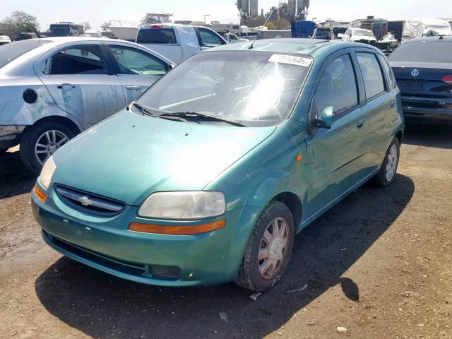 KL1TJ62614B251982 - 2004 CHEVROLET AVEO LS GREEN photo 2