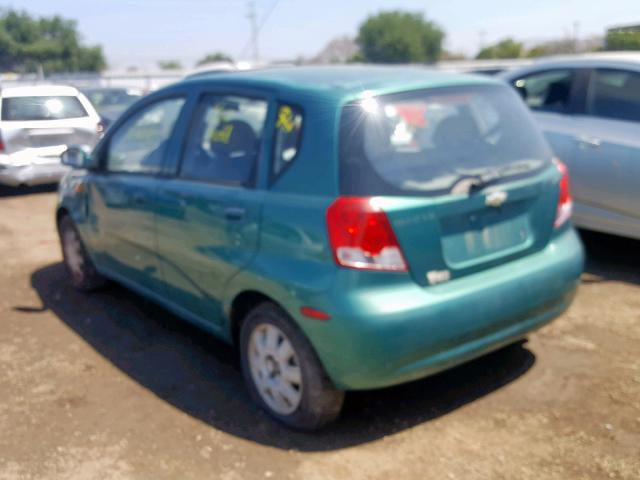 KL1TJ62614B251982 - 2004 CHEVROLET AVEO LS GREEN photo 3