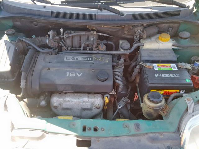 KL1TJ62614B251982 - 2004 CHEVROLET AVEO LS GREEN photo 7