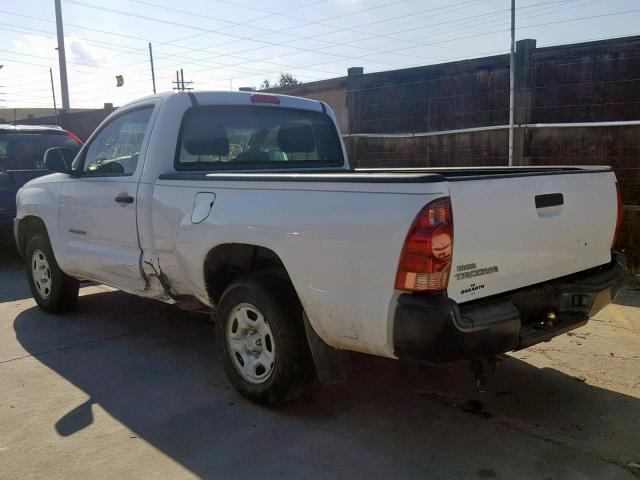 5TENX22N47Z406444 - 2007 TOYOTA TACOMA WHITE photo 3