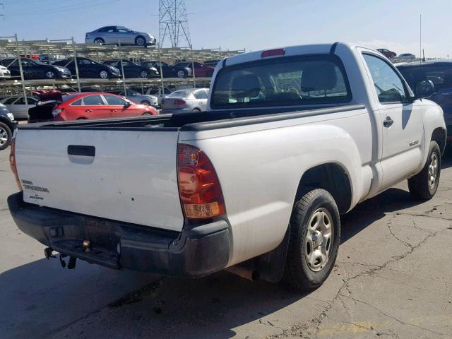 5TENX22N47Z406444 - 2007 TOYOTA TACOMA WHITE photo 4