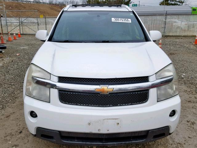 2CNDL53F286068823 - 2008 CHEVROLET EQUINOX LT WHITE photo 9