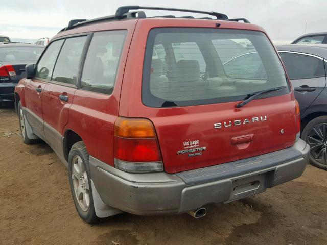 JF1SF6558XH723062 - 1999 SUBARU FORESTER S RED photo 3