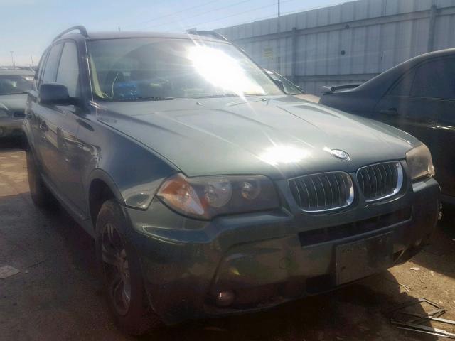 WBXPA93486WG77825 - 2006 BMW X3 3.0I GREEN photo 1