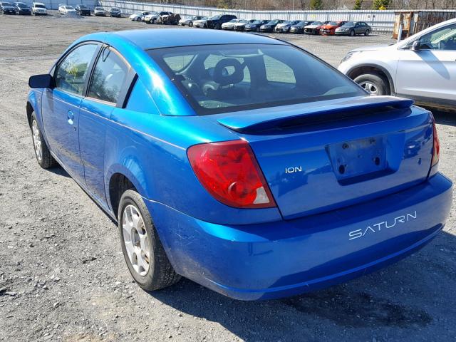 1G8AM12F24Z161042 - 2004 SATURN ION LEVEL BLUE photo 3