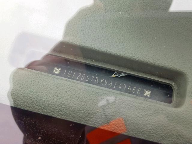 1G1ZG57BX94149666 - 2009 CHEVROLET MALIBU LS GRAY photo 10