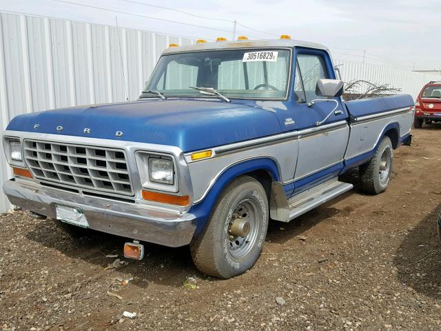 F255KBA8882 - 1978 FORD F-150 BLUE photo 2