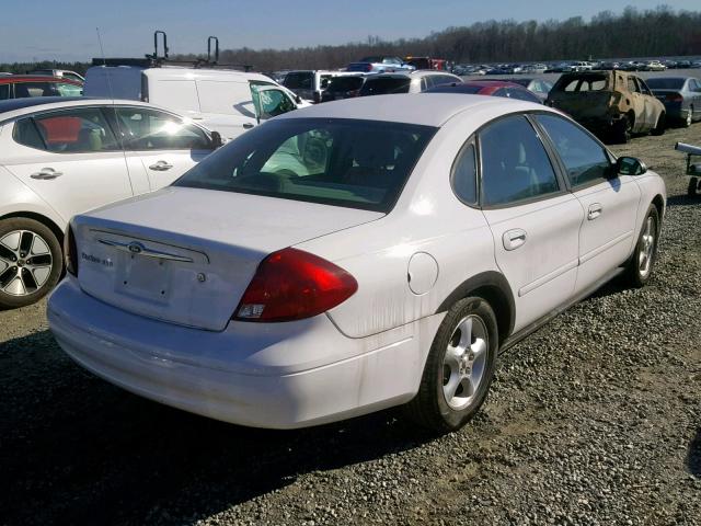 1FAFP55U81G262930 - 2001 FORD TAURUS SES WHITE photo 4