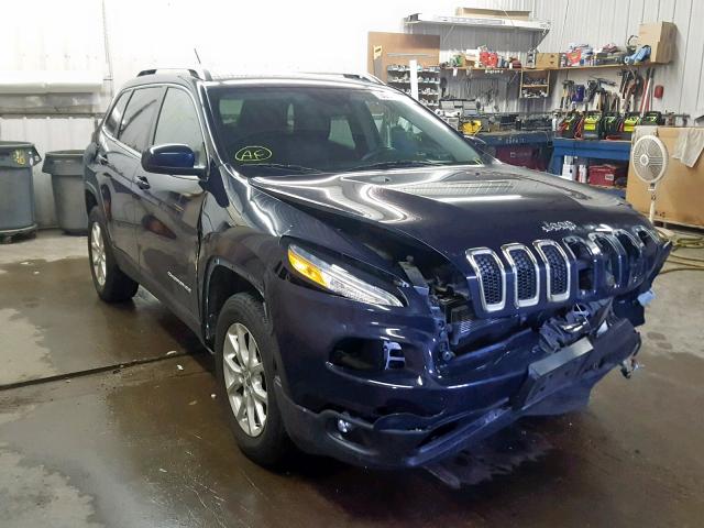 1C4PJMCS1EW150817 - 2014 JEEP CHEROKEE L BLUE photo 1