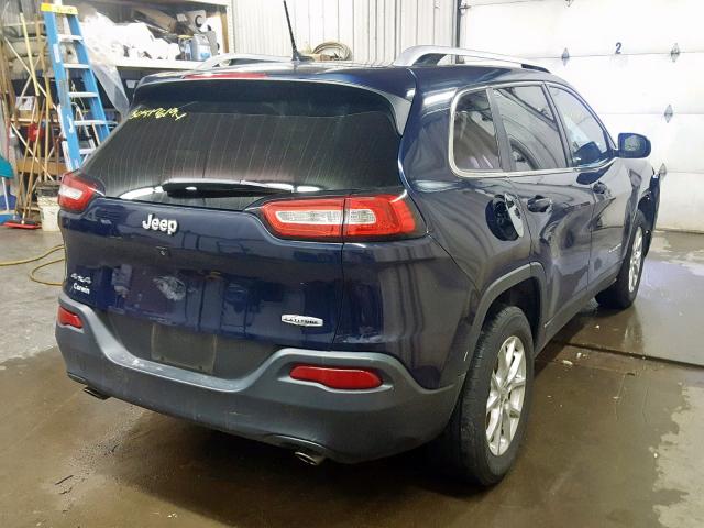 1C4PJMCS1EW150817 - 2014 JEEP CHEROKEE L BLUE photo 4