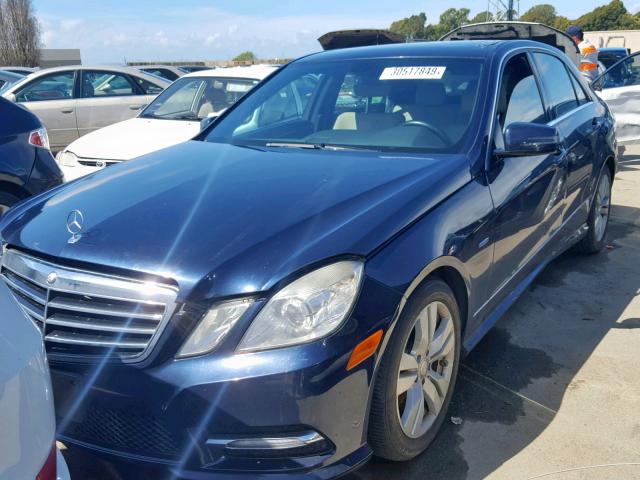 WDDHF2EB5CA523977 - 2012 MERCEDES-BENZ E 350 BLUE BLUE photo 2