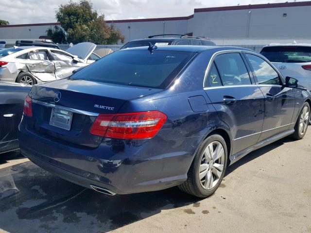 WDDHF2EB5CA523977 - 2012 MERCEDES-BENZ E 350 BLUE BLUE photo 4