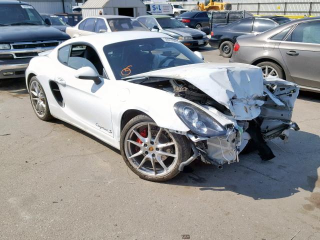 WP0AB2A80GK185468 - 2016 PORSCHE CAYMAN S WHITE photo 1