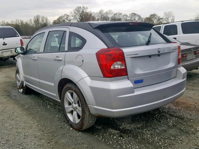 1B3CB4HA8AD650444 - 2010 DODGE CALIBER SX SILVER photo 3