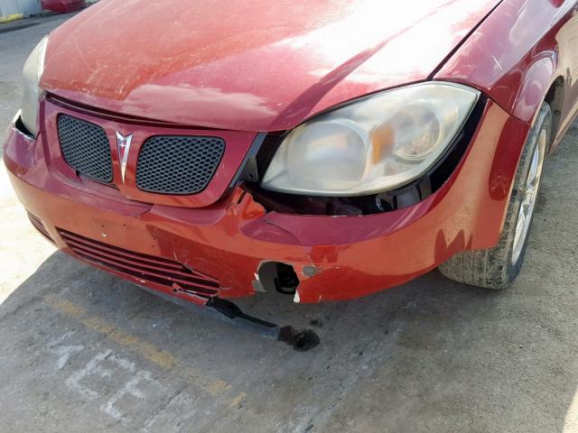 1G2AL15FX77119940 - 2007 PONTIAC G5 RED photo 9