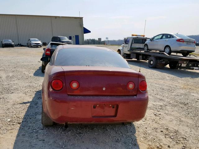 1G1AL15F877112229 - 2007 CHEVROLET COBALT LT RED photo 10