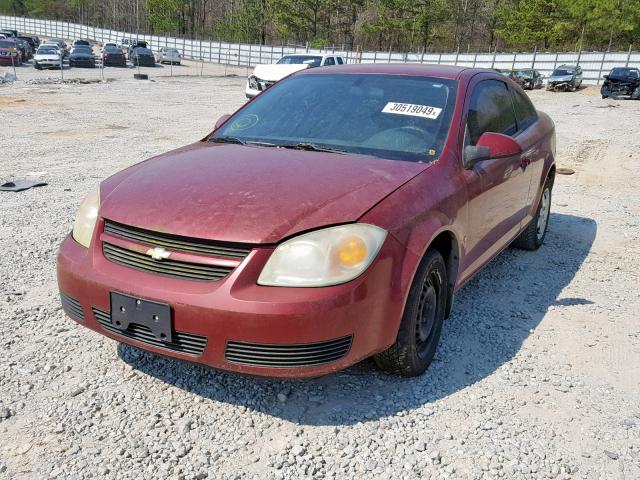 1G1AL15F877112229 - 2007 CHEVROLET COBALT LT RED photo 2