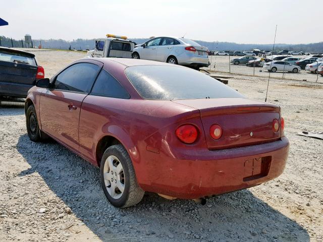 1G1AL15F877112229 - 2007 CHEVROLET COBALT LT RED photo 3