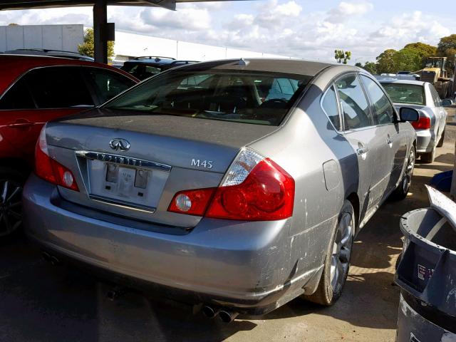 JNKBY01E46M205462 - 2006 INFINITI M45 BASE GRAY photo 4