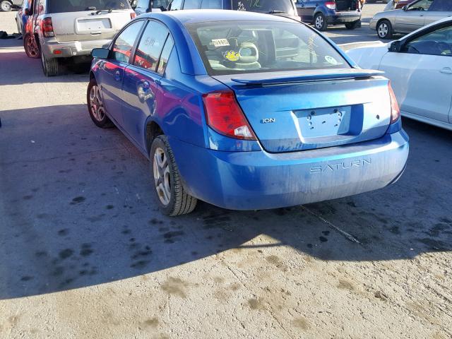 1G8AL52F73Z192196 - 2003 SATURN ION LEVEL BLUE photo 3