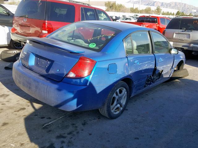 1G8AL52F73Z192196 - 2003 SATURN ION LEVEL BLUE photo 4