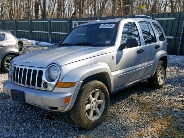 1J4GL58K86W280193 - 2006 JEEP LIBERTY LI SILVER photo 2