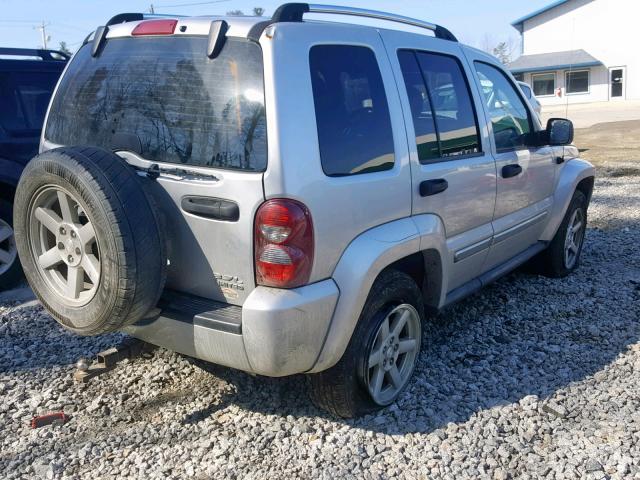 1J4GL58K86W280193 - 2006 JEEP LIBERTY LI SILVER photo 4