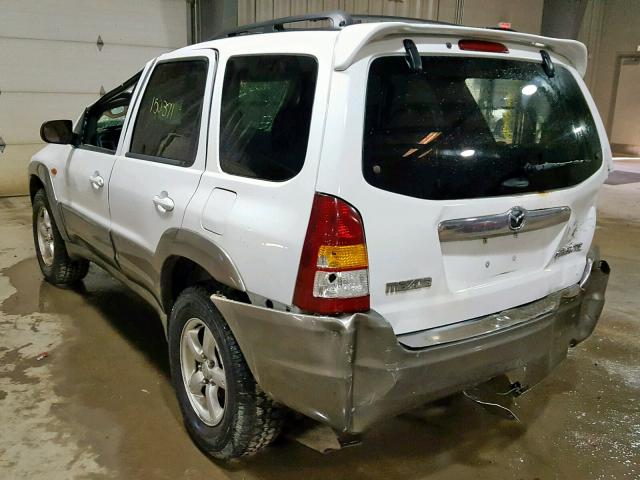 4F2CZ96154KM02212 - 2004 MAZDA TRIBUTE ES 白色 照片 3