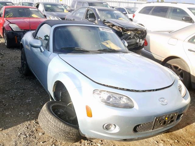 JM1NC25F080147324 - 2008 MAZDA MX-5 MIATA BLUE photo 1