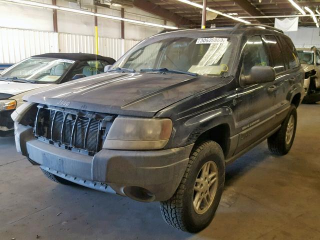 1J4GW48S34C307851 - 2004 JEEP GRAND CHER BLUE photo 2