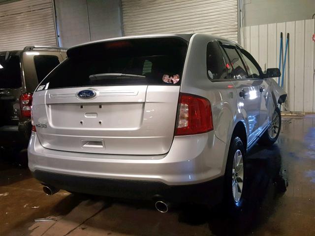 2FMDK3GC3EBA90615 - 2014 FORD EDGE SE SILVER photo 4