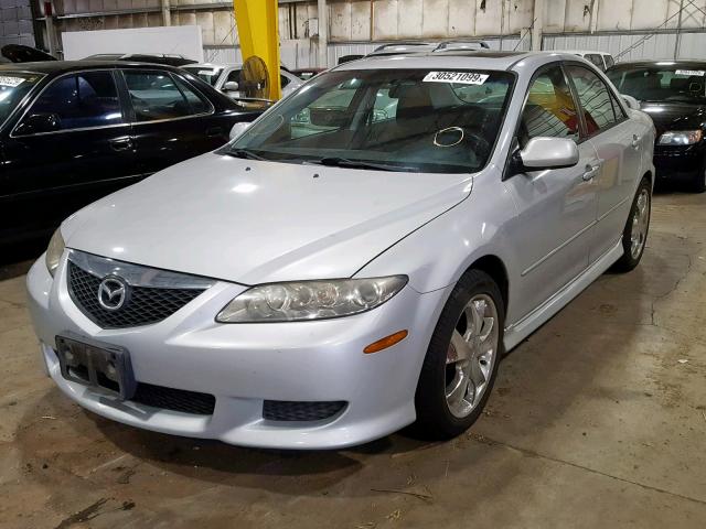 1YVFP80D545N30720 - 2004 MAZDA 6 S SILVER photo 2