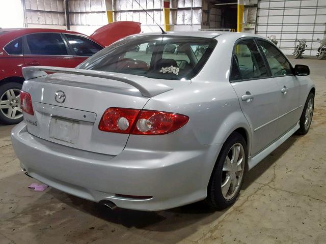 1YVFP80D545N30720 - 2004 MAZDA 6 S SILVER photo 4