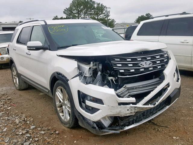 1FM5K7F86GGC46134 - 2016 FORD EXPLORER L WHITE photo 1