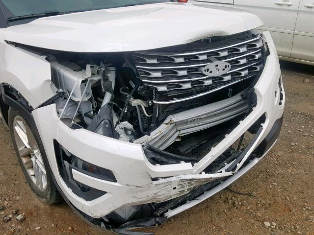 1FM5K7F86GGC46134 - 2016 FORD EXPLORER L WHITE photo 9