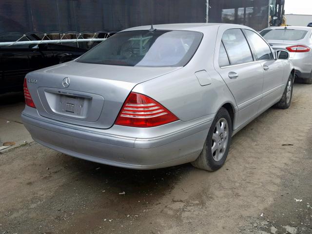 WDBNG75J91A147293 - 2001 MERCEDES-BENZ S 500 SILVER photo 4