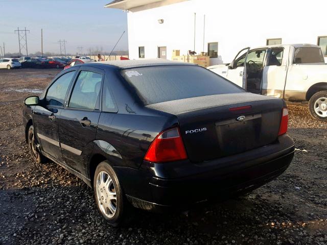 1FAFP34N97W297697 - 2007 FORD FOCUS ZX4 BLACK photo 3