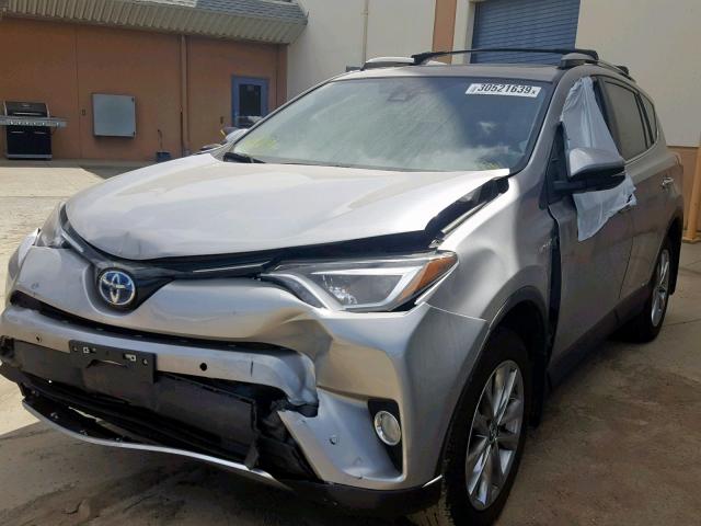 JTMDJREV8HD071409 - 2017 TOYOTA RAV4 HV LI SILVER photo 2