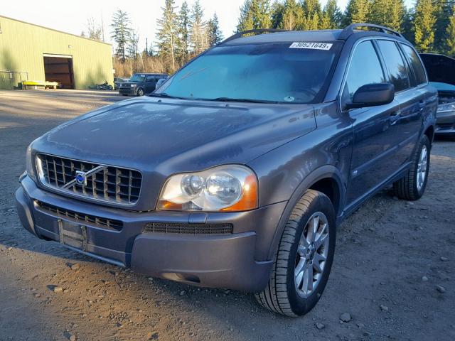 YV1CZ911051160115 - 2005 VOLVO XC90 T6 GRAY photo 2