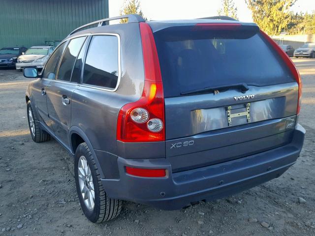 YV1CZ911051160115 - 2005 VOLVO XC90 T6 GRAY photo 3