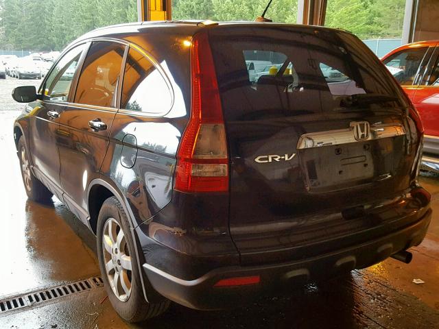 JHLRE487X7C031642 - 2007 HONDA CR-V EXL BLACK photo 3