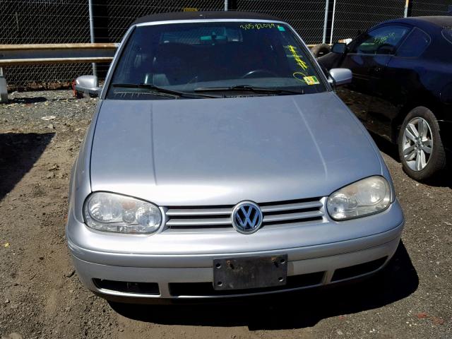 3VWDC21V32M805244 - 2002 VOLKSWAGEN CABRIO GLX SILVER photo 9