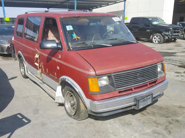 1GBDM19Z8NB198226 - 1992 CHEVROLET ASTRO MAROON photo 1