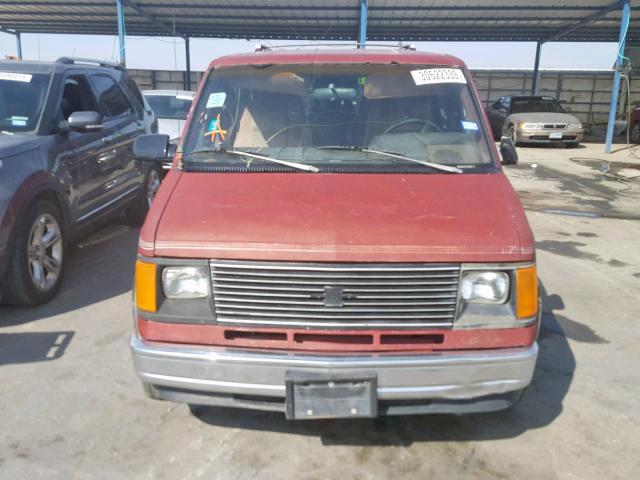 1GBDM19Z8NB198226 - 1992 CHEVROLET ASTRO MAROON photo 10