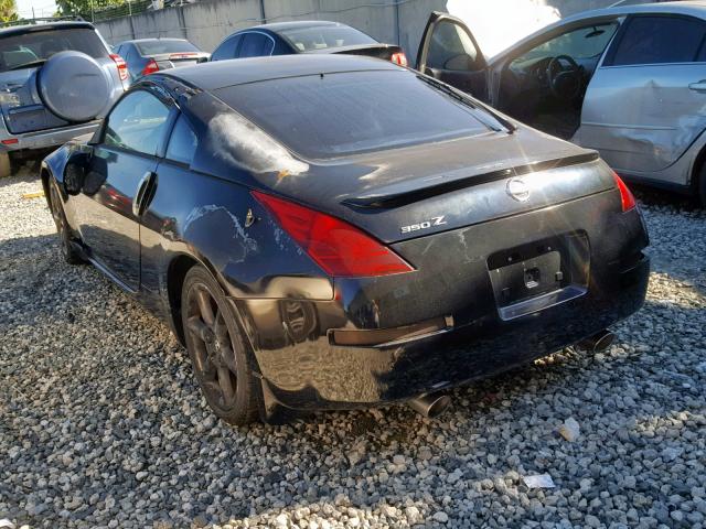 JN1AZ34D83T110891 - 2003 NISSAN 350Z COUPE BLACK photo 3