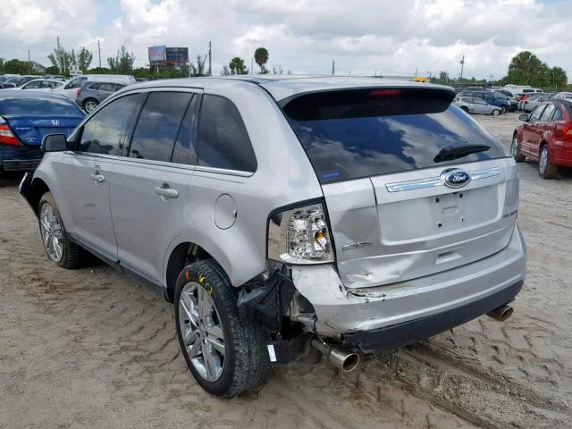 2FMDK3KC4DBE23524 - 2013 FORD EDGE LIMIT SILVER photo 3